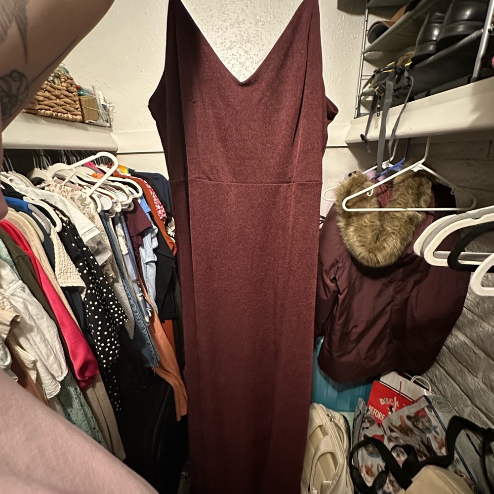 Birdy Grey Strapless Wine Dress